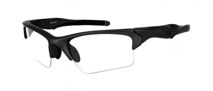 Emery ANSI Z87.1 Certified Black Prescription Safety Glasses from GlassesPeople.com