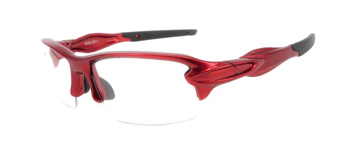 Quinn Ferrari Red Prescription Safety Glasses from GlassesPeople.com