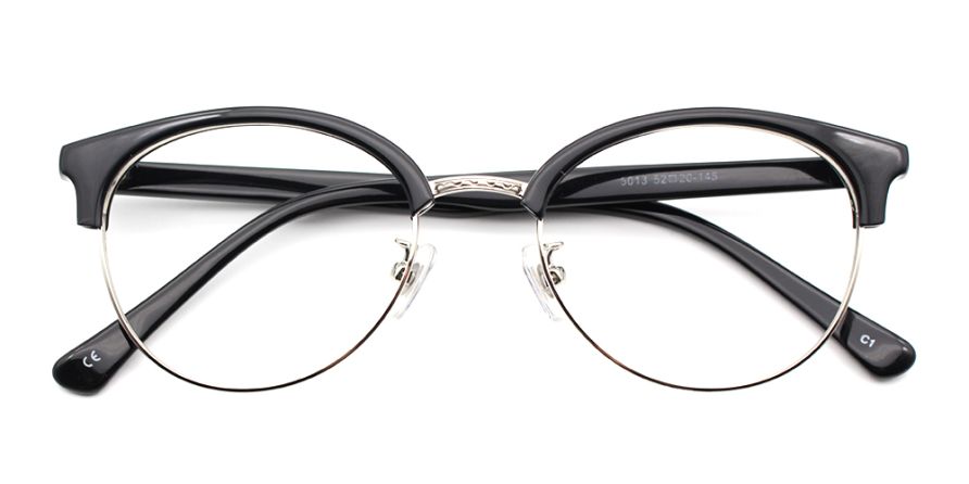 Julian Black Browline Prescription Eyeglasses at  GlassesPeople.com