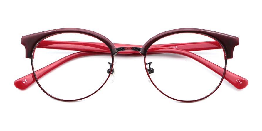 Wendy Red Browline Cheap Prescription Eyeglassesat GlassesPeople.com