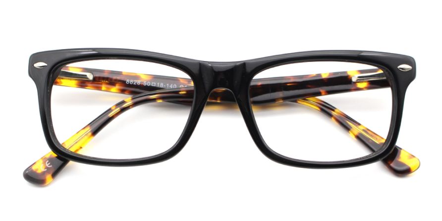 Andrew Black Tortoise Prescription Eyeglasses at GlassesPeople.com
