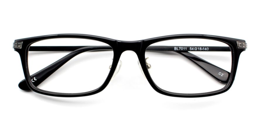 Audrey Rectangle Black Prescription Eyeglasses at Glasses People.com