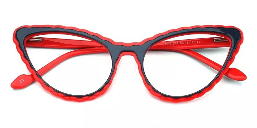 Kaelyn Cat Eye Red  Prescription Eyeglasses from GlassesPeople.com
