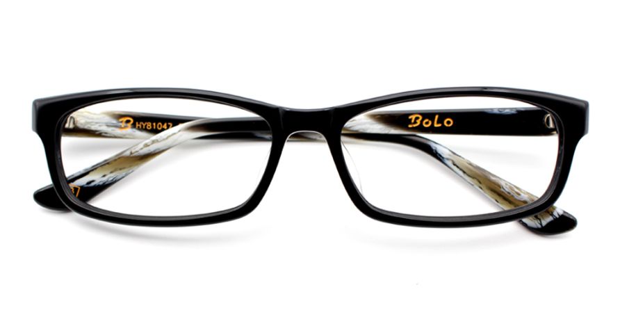Ava Black Rectangle Prescription Eyeglasses at GlassesPeople.com