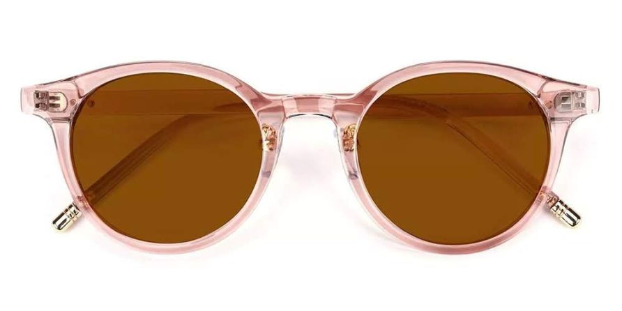 Elia Clear & Pink Cheap Prescription Sunglasses at GlassesPeople.com